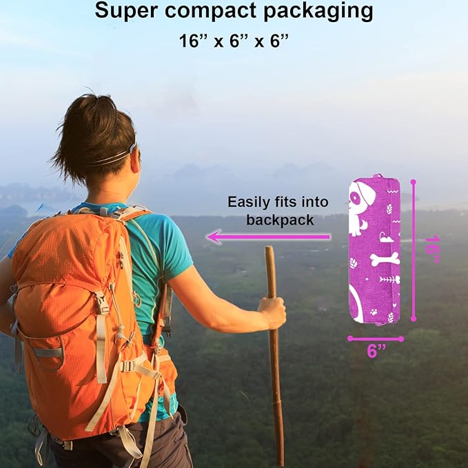 Kids Camping Cot and Toddler Travel Bed | Lightweight and Compact Cots for Sleeping | Portable Folding Cot for Toddler, Kids, Youth and Even Adults (Pink, 69" x 27.5")