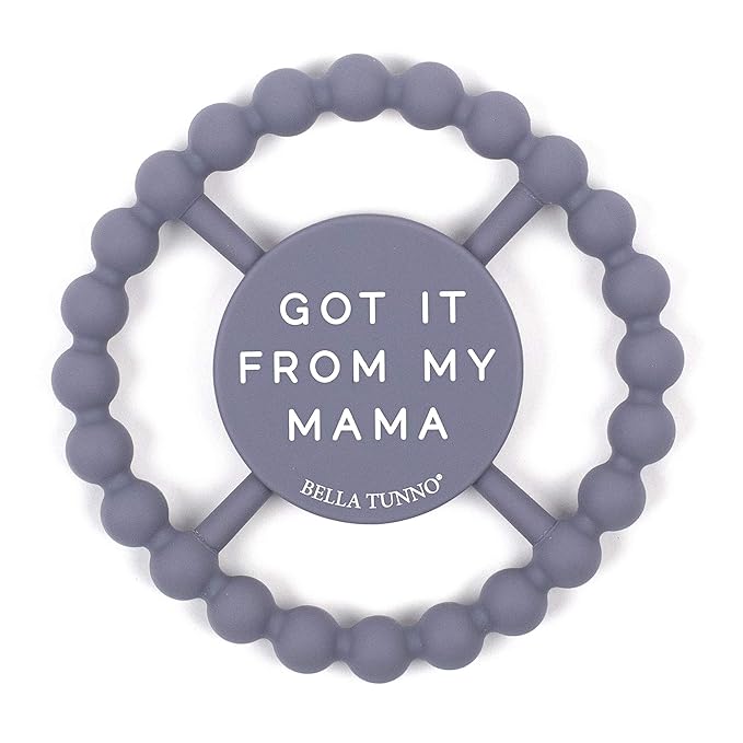 Baby Teether by Bella Tunno, Silicone Teethers for Babies 3-6 months, 6-12 months, Baby Toys, Pacifier, Teething Relief, Boys, Girls, Mama
