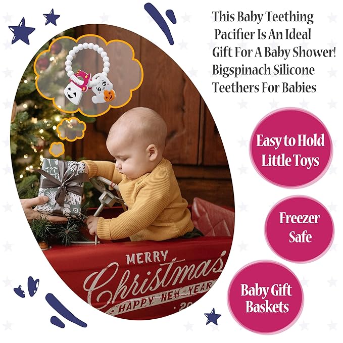 Ghost Teether and Cute Ghouls Ring Teether Halloween Activities for Toddlers, Preschoolers & Older Kids