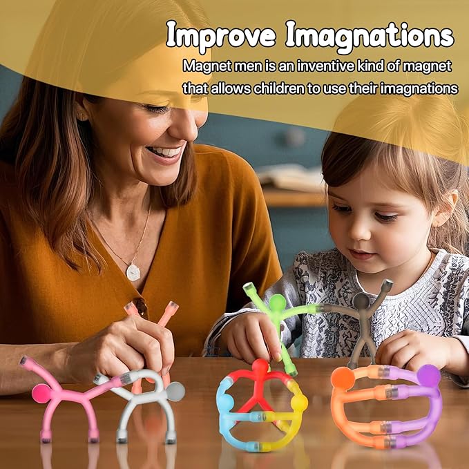 Magnetic Travel Toys for Toddlers Kids 10PCS, Airplane Car Travel Activities Essential, Fidget Toys Road Trip Sensory Toy, Fidgets for Classroom Toys for 3 4 5 6 7 8 Year Old, Gifts for Boys Girls