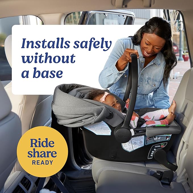 Graco Gomax Infant Car Seat, Ace, Lightweight, Reclining Rear Facing Car Seat Installs with or Without a Base