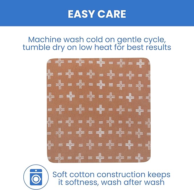 Delta Children Fitted Crib Sheets for Girls and Boys - 100% Organic Cotton Crib Sheet for Standard Crib and Toddler Mattresses - 28x52 Inch - GOTS Certified (Pack of 3), Neutral Boho
