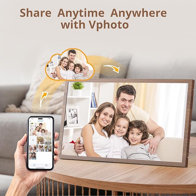 Dragon Touch Large Digital Picture Frame 21.5 inch Screen WiFi Digital Photo Frame Display, 32GB Storage, Auto-Rotate, Share Photos via App, Email, Cloud, Classic 21(Not Touchscreen)