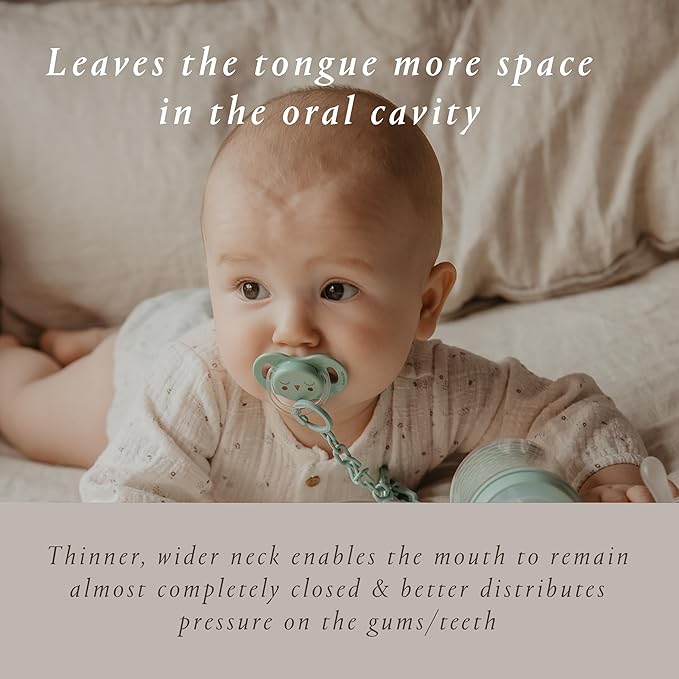Suavinex Bonhomia SX PRO Physiological Pacifier, Supports Breastfeeding Babies, Pacifiers for 18 Months and Up, Baby Pacifier, Baby Accessories, (Mint)