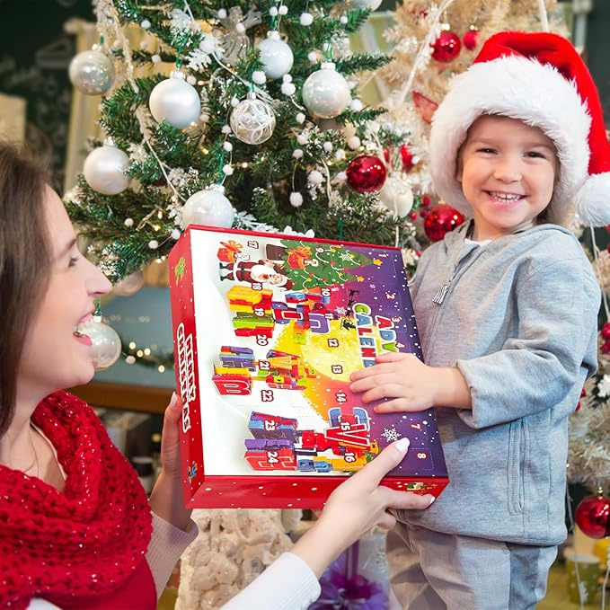 Alphabet Robots Advent Calendar 2025 for Boys, 24 Days Christmas Countdown Calendar for Kids, Alphabots Deformation Fine Motor Skill Toys, Xmas STEM Educational Learning Gifts for Toddlers