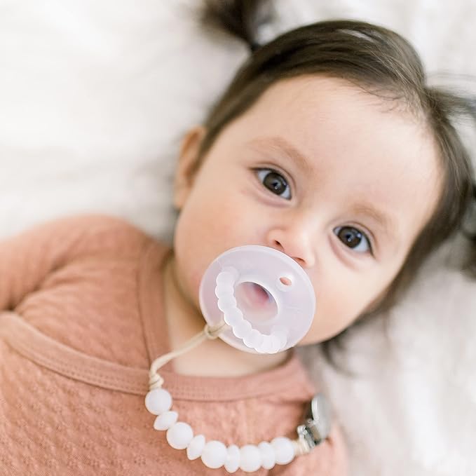 Ryan & Rose Cutie PAT Pacifier Teether (Stage 2, Clear)