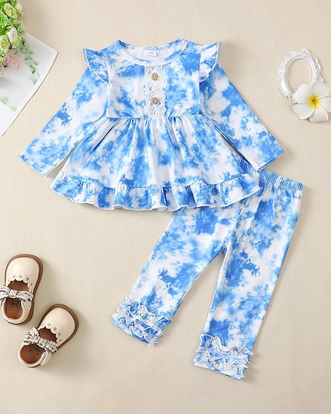 Baby Girl Clothes Toddler Girl Outfits Ruffle Shirt Pants Cute Infant Outfit Set Baby Girl Fall Winter Clothes