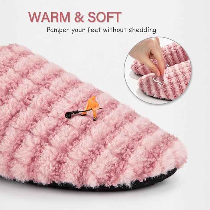 ATHMILE House Slippers for Women Men Indoor Barefoot Slippers Socks Furry Slip on House Shoes Cozy Comfy for Home Bedroom Travel Yoga