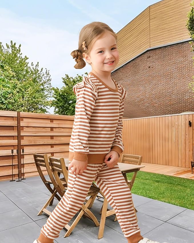 Mioglrie Baby Girl Clothes Infant Toddler Girls Fall Winter Outfits Sweatshirts Clothing Set 3 6 12 18 24 Month 2T 3T