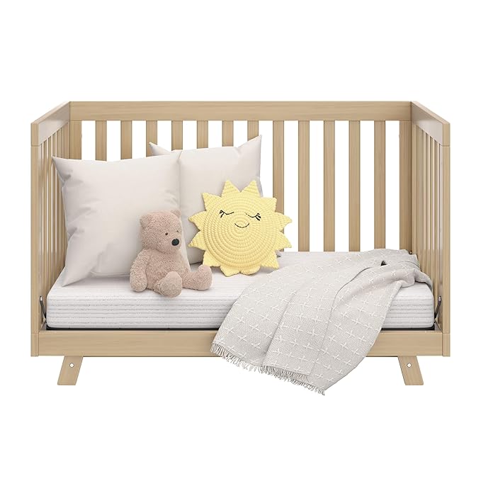Storkcraft Beckett Grow-with-Me Convertible Crib (Driftwood) – GREENGUARD Gold Certified, Converts to Toddler Bed & Daybed, Fits Standard Crib Mattress, Easy-to-Assemble