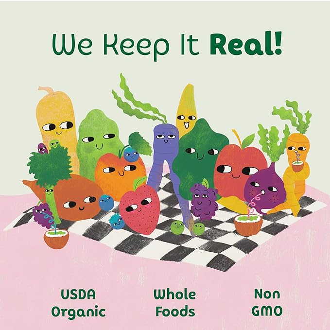 Sprout Organics Baby Food, Root Veg & Beef, Creamy Veg & Chicken, Plant-Based Chickpea Protein Pack, 8+ Months, 4 Oz Purees (Pack of 18)