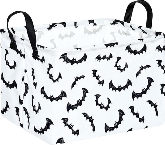 Ghost Happy Halloween Kids Gift Shelf Storage Basket Organizer Box Clothes Laundry Hamper Toys Nursery Basket Baby Laundry Basket with Handles