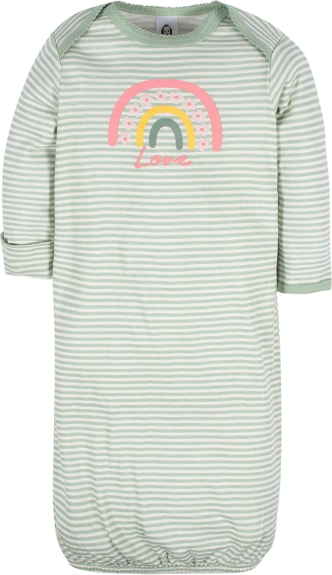 Gerber unisex-baby Baby Boy and Girls 4-pack Sleeper Gown