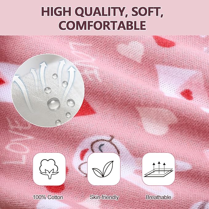 MOEMOE BABY Training Underwear 10 Packs Absorbent Potty Training Pants for Boys and Girls Cotton Pee Pants 2-9T