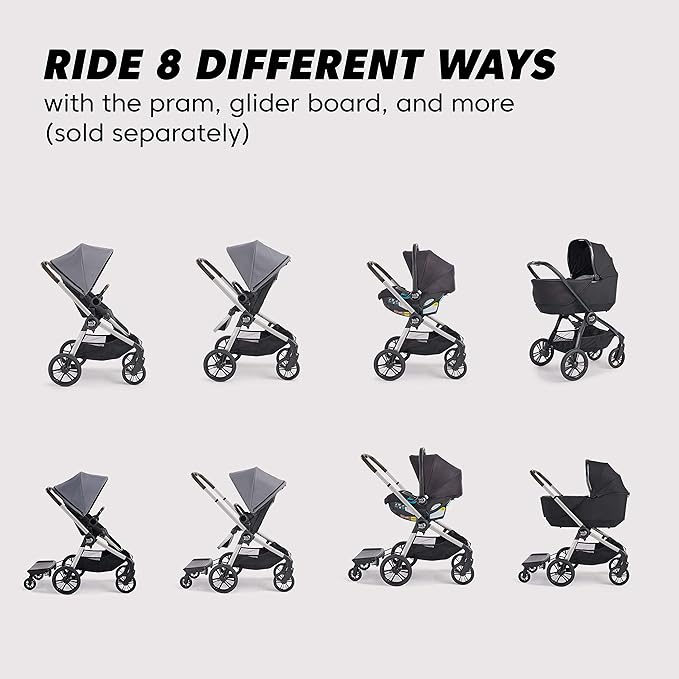 Baby Jogger® City Sights® Stroller - Convertible Stroller with Compact Fold Dark Slate