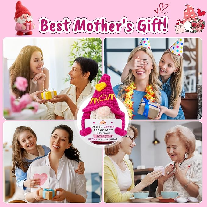 Mom Gifts Mothers Birthday - Funny Mom Gift for Mother's Day Birthday Christmas, Cute Gnome for Mother Mama Mommy, Stocking Stuffers Present from Daughter Son, I Love You Gnome Matter What