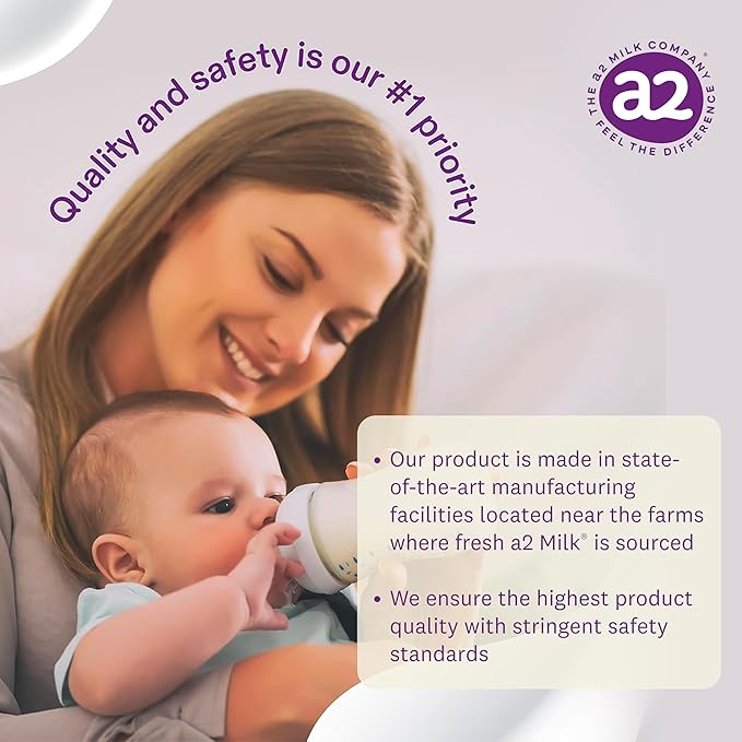 a2 Platinum® Premium Infant Formula for Babies Ages 0-12 Months, Whole Milk Powder-Based Formula with Iron, Nutritionally Complete, Made with Pure and Natural a2 Milk®, 31.7- oz Can, Pack of 6