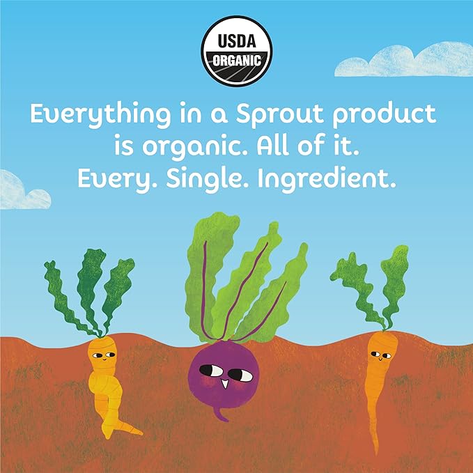 Sprout Organic Baby Food, Toddler Meals, Mediterranean Veggie Power Bowl with Beans & Quinoa, 5 Oz Bowl (8 Count)