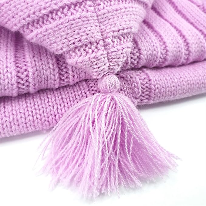 XMWEALTHY Newborn Baby Wrap Swaddle Blanket Knit Sleeping Bag Receiving Blankets Stroller Wrap for Baby(Pink) (0-6 Month)