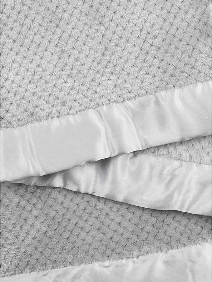 Little Giraffe Honeycomb Baby Blanket 29" x 35", Silver