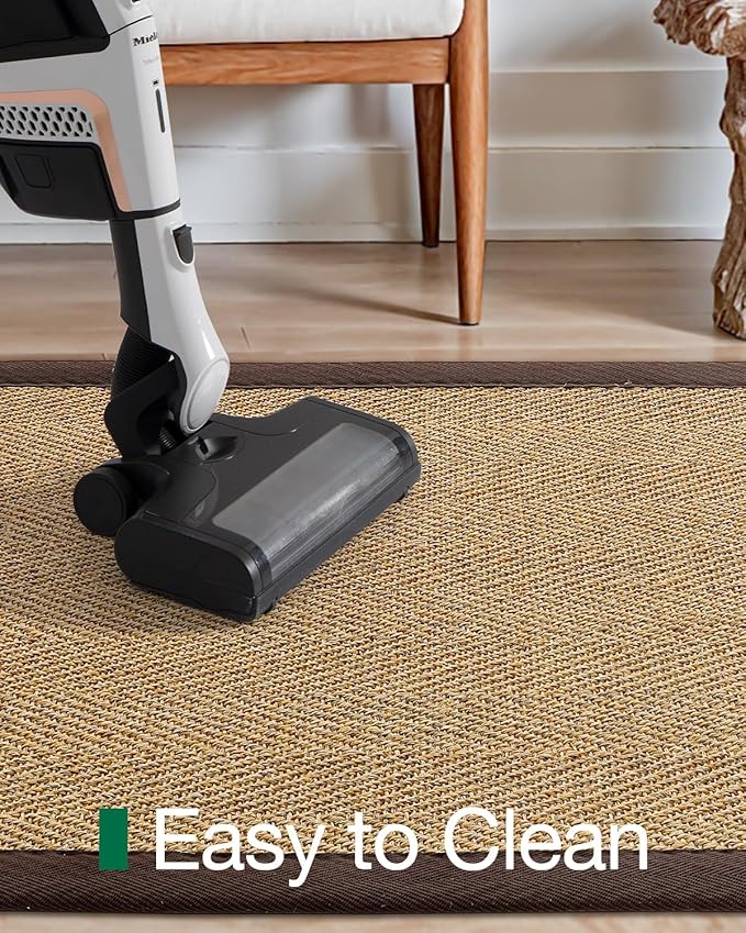 LUMI Sisal Runner Rug Non Slip for Hallway, 3'x7' Natural Rustic Carpet No Shedding, Farmhouse Braided Area Mat Indoor High Traffic for Living Room, Entryway, Kitchen, Laundry