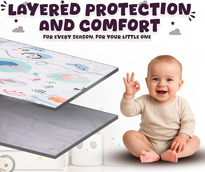 Baby Play Mat Tummy Time with Extra Mat - Baby Play Mats for Floor Activity Gym with Toys, Washable Tummy Time Mat Girl & Boy, Floor Play Mat for Babies 0 6 Months+, 43.7 x 39.8 x 20.5 Inches