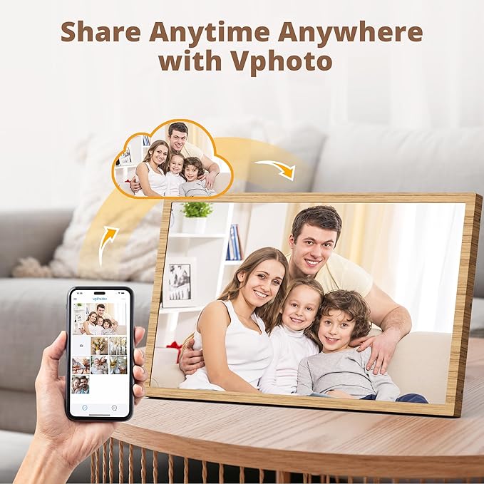Dragon Touch Large Digital Picture Frame 21.5 inch Screen WiFi Digital Photo Frame Display, 32GB Storage, Auto-Rotate, Share Photos via App, Email, Cloud, Classic 21(Not Touchscreen)