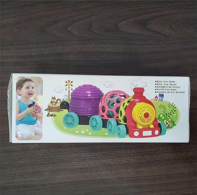 MOONTOY Toddler Train Toys for 1 Year Old Boy Birthday Gift Easter Basket Stuffers, Musical Push Go Baby Car Toys for Toddlers 1-3 0-2, Baby Boy Toys 6-12 Month, Infant Rattle 5 6 7 8 9 10 11 12 Month