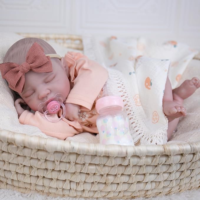 Milidool Realistic Reborn Baby Dolls-20 Inch Real Life Baby Dolls Girl Lifelike Baby Doll for 3+ Years Old