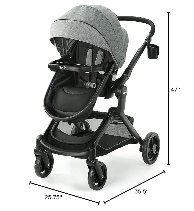 Graco Modes Nest Baby Stroller with Height Adjustable Reversible Seat, Nico
