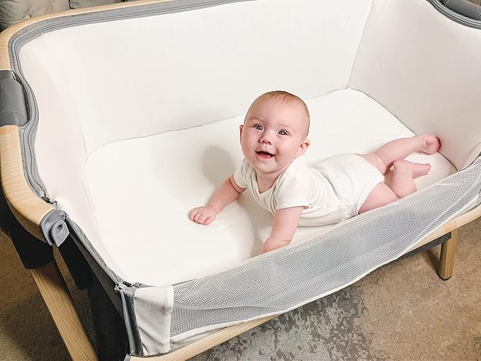BaeBae Goods Crib Sheets for Baby Boys and Girls, 4 Pack, Soft and Breathable Jersey Knit Fitted Sheet Set, Cute Gender Neutral Nursery Mattress Bedding, Universal Fit (Solid Greys)