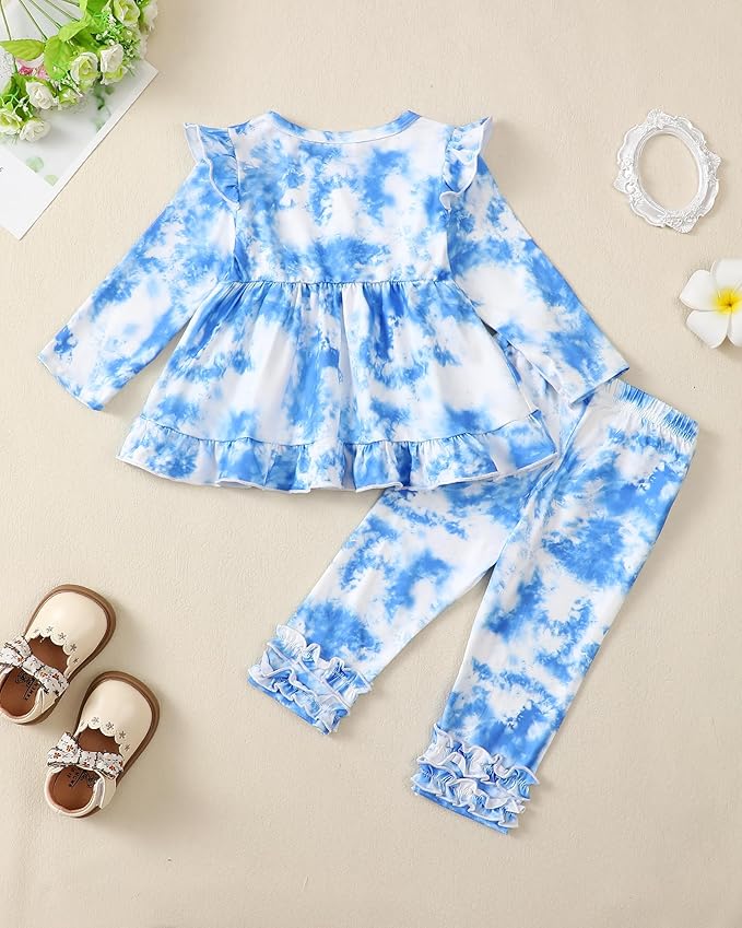 Baby Girl Clothes Toddler Girl Outfits Ruffle Shirt Pants Cute Infant Outfit Set Baby Girl Fall Winter Clothes