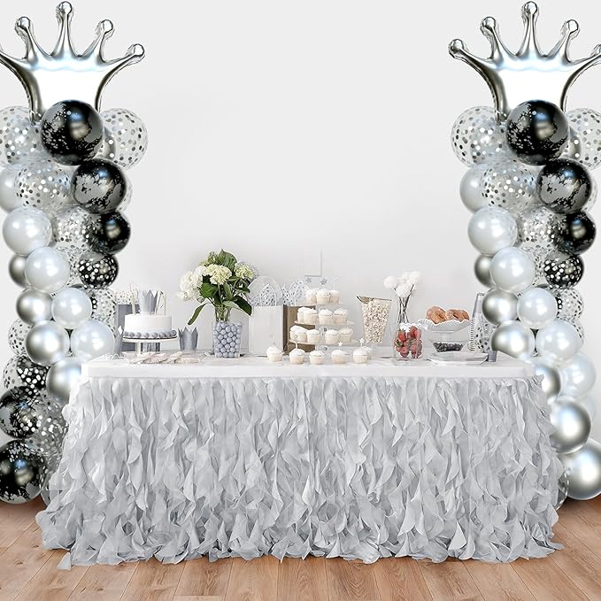 Balloon Arch Stand, Balloon Stand Set of 6, 7 Feet Height Adjustable Metal Balloon Column Stand for Party Decorations Wedding Birthday, Graduation Party Decoration, Baby Shower