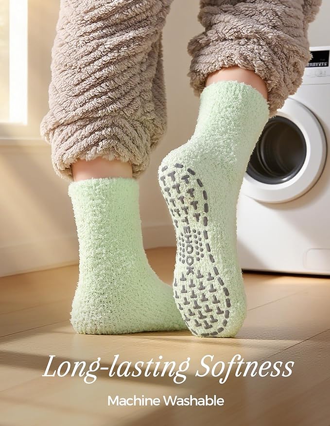 TEHOOK Warm & Cozy Gifts for Women, Fluffy Fuzzy Sock, Plush Sleeping Slipper Socks - Soft Warm Fabric