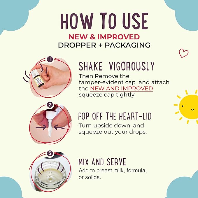 Mama Natural Baby Probiotic Drops | Pediatrician-Approved Infant Probiotic Colic Drops – Infant Gas, Constipation, Fussiness & Immune Support Supplement – 10 Strains & 4 Billion CFU with MCT Oil