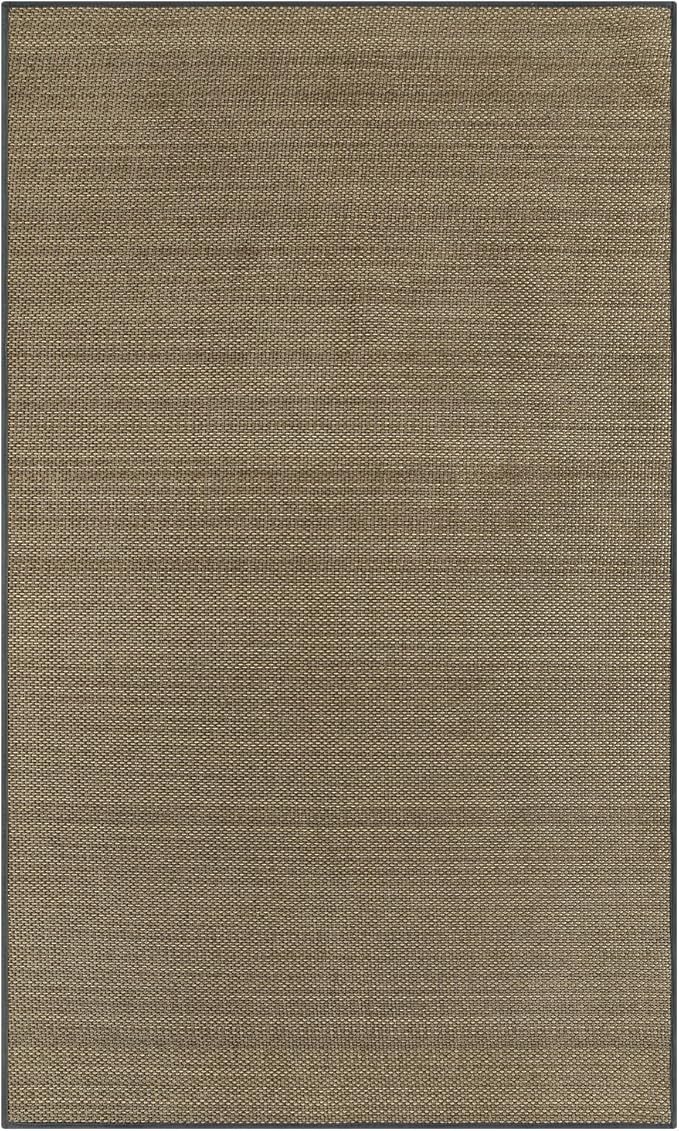 Wonnitar Farmhouse Kitchen Rugs, 3x5 Area Rugs for Entryway Indoor Non-Slip Washable Braided Rubber Rug Neutral Woven Absorbent Throw Carpet for Entry Bathroom Bedroom (Grey/Khaki,3'x5')