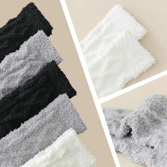 TEHOOK Warm & Cozy Gifts for Women, Fluffy Fuzzy Sock, Plush Sleeping Slipper Socks - Soft Warm Fabric