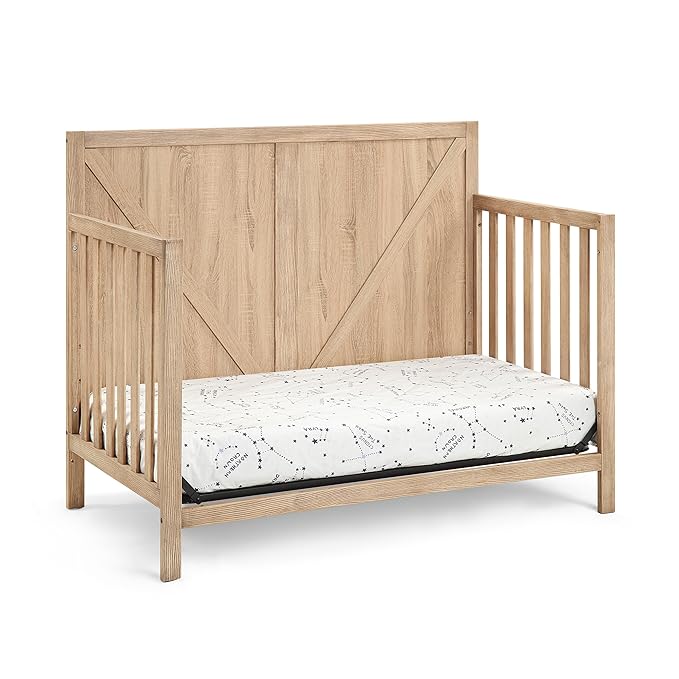 Suite Bebe Barnside 4-in-1 Convertible Crib in Beached Oak