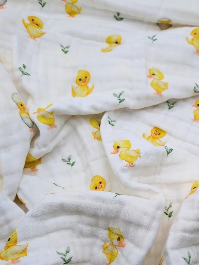 Soft Cotton Baby Blanket, Breathable Lightweight Baby Blanket for Infants Newborn Boys and Girls - Nursery, Crib, Stroller Blanket (Playful)