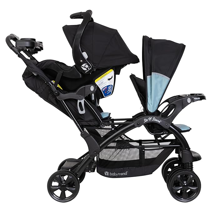 Baby Trend Sit N’ Stand® Double Stroller, Desert Blue