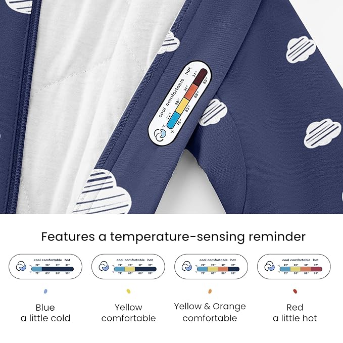 Unisex Sleeping Bag for Babies and Toddlers 1.0 Tog Sleep Sack 18-36Months, Baby Sleep Sack, Newborn Sleep Sack, Wearable Blanket Baby, One Piece Long Sleeves, Gifts for Toddlers