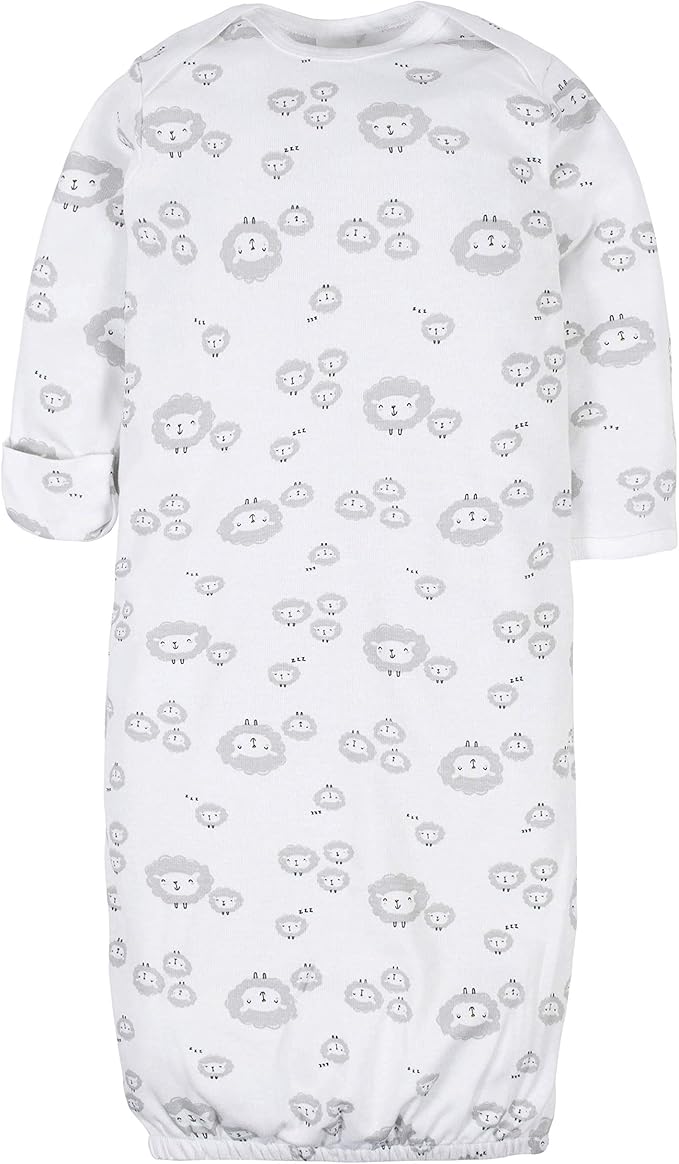 Gerber unisex-baby Baby Boy and Girls 4-pack Sleeper Gown