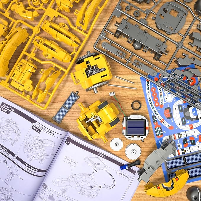 Lucky Doug STEM Projects for Kids Ages 8-12 12-16,6-in-1 Building Science STEM Kits for Boys Kids, Solar Robot Kit Space Toys Birthday Gifts for 8 9 10 11 12 13 14 15 16 Year Old Boys Girls Teens