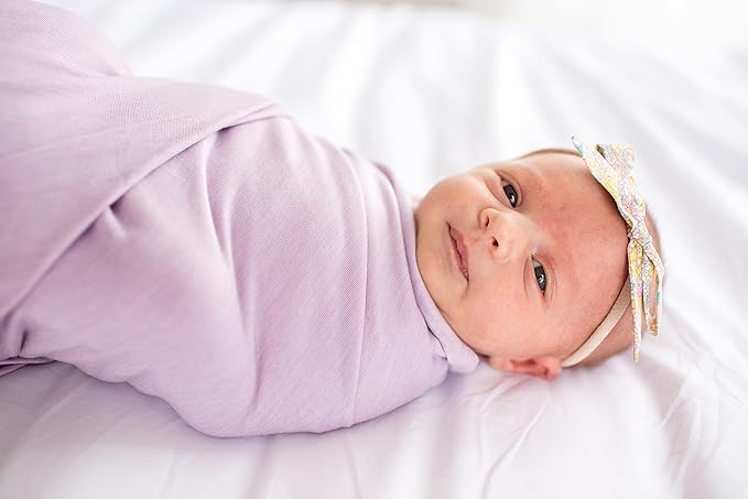 Copper Pearl Baby Swaddle Blanket - Premium Knit Baby Blanket, Large Soft Stretchy Receiving Blankets for Baby Boy and Girl, Swaddles for Newborn, Infant, and Toddler (Lily)