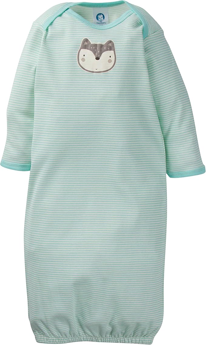 Gerber unisex-baby Baby Boy and Girls 4-pack Sleeper Gown