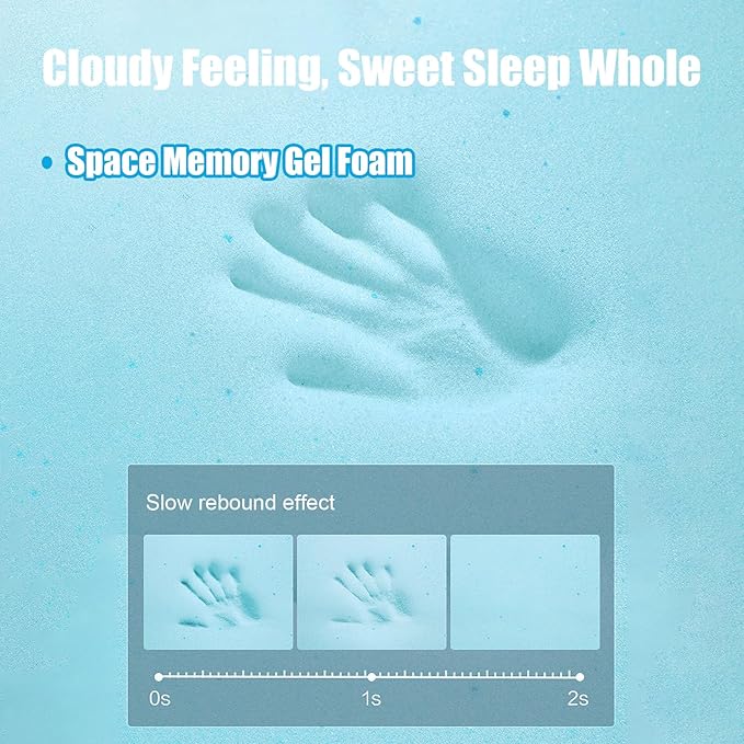 Mecc ecoh Pack and Play Mattresses, Cozy Breathable Cover Pack N Play Mattress, Reversible Cool Gel Memory Foam, Water Resistant Lining, Fit for Graco, Baby Trend, Pamo, Dream On Me Etc. 38"x26"