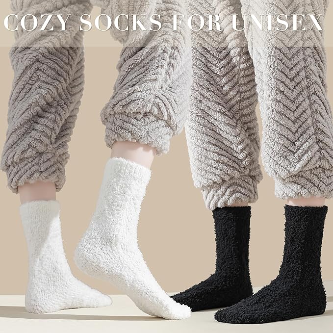 TEHOOK Warm & Cozy Gifts for Women, Fluffy Fuzzy Sock, Plush Sleeping Slipper Socks - Soft Warm Fabric