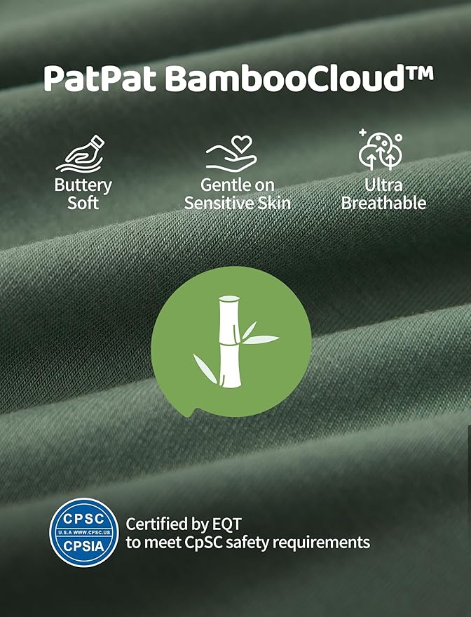PATPAT Baby Footies Boys Girls - Bamboo Viscose - Zipper & Non-Slip Soles Romper Mitten - Footed & Footless Infant Clothes