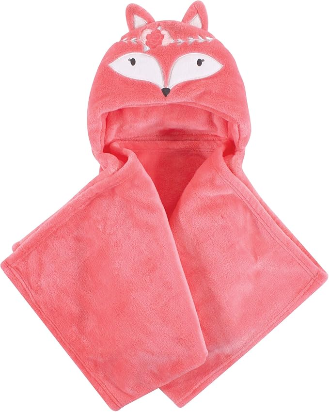 Hudson Baby Unisex Baby Plush Animal Face Bathrobe