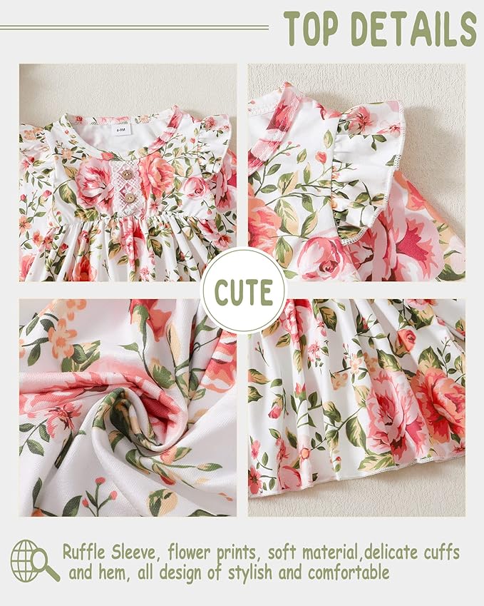 Baby Girl Clothes Toddler Girl Outfits Ruffle Shirt Pants Cute Infant Outfit Set Baby Girl Fall Winter Clothes